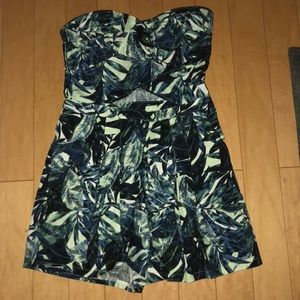 NWOT Palm Tree Print Romper